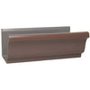 K-Style Gutter, Brown Aluminum, 5-In. x 10-Ft.