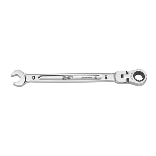 9mm Flex Head Ratcheting Combination Wrench