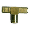 Pipe Fitting, Hose Barb Tee, Brass, 1/4-In. ID