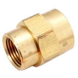 Brass Threaded Reducing Coupling, Lead-Free, 3/8 x 1/8-In. Female Pipe