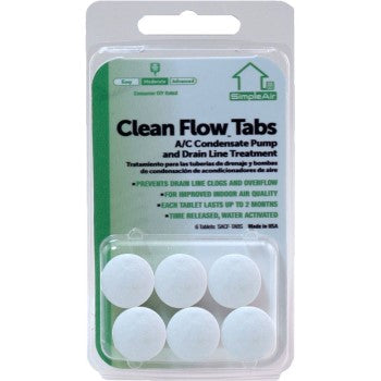 Diversitech SACF-TABS SimpleAir Clean Flow A/C Pump & Drain Line Treatment Tabs