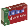 Christmas Lights Replacement Bulb, C9, Blue Transparent, 4-Pk.