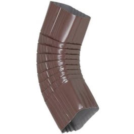 Gutter Side Elbow, Style B, 75 Degree, Brown Aluminum, 3 x 4-In.