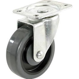 Polypropylene Swivel Plate Caster, 4-In.