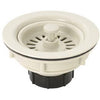 Basket Sink Strainer, Almond Plastic, 3.5-In.