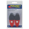 Magnetic Clips, Large, Red, 2-Pk.