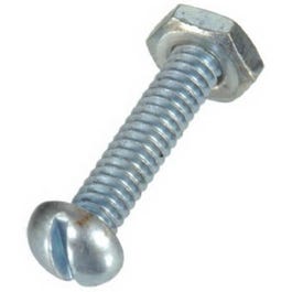 Machine Screws with Nuts, 10-Pk., 6-32x3/4-In.