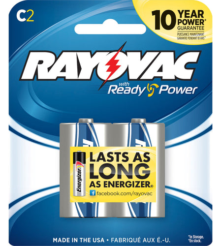 Rayovac 8142F C Alkaline C 1.5V Alkaline Stick 2