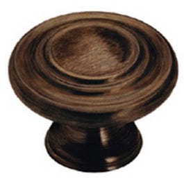 1-3/8-In. Bronze 3-Ring Cabinet Knob