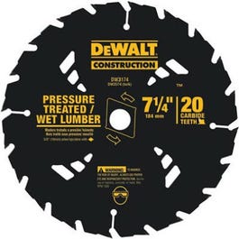 Pressure-Treated Lumber Circular Saw Blade, 7.25-In., 20-TPI