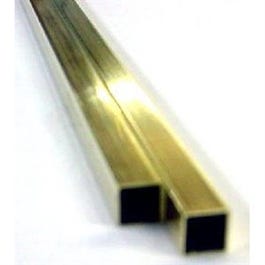 Brass Square Tube, 1/16 x 12-In., 2-Pk.