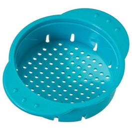 Can Colander, Sky Blue Plastic