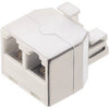 Duplex Modular Jack, White