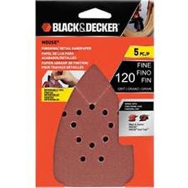 5-Pk., 120-Grit Mouse Sander Sheets