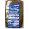 Canvas Tarp, Tan/Brown, 8 x 10-Ft., 12-oz.