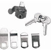 Mailbox Replacement Lock Assortment With 5 Cams & 2 Keys, Nickel Finish