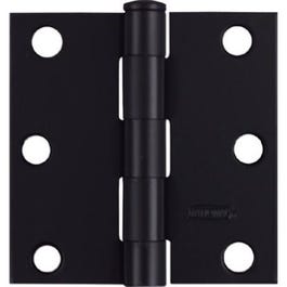 3 x 3-In. Black Square Corner Door Hinge