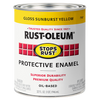 Rust-Oleum® Protective Enamel Brush-On Paint Gloss Sunburst Yellow (Quart, Gloss Sunburst Yellow)