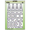 House Address Letter Set, Peel & Stick, Silver/Prism Vinyl, 3-In.