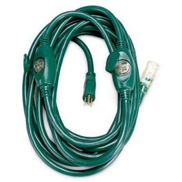 25-Ft. 14/3 SJTW Green Outdoor Extension Cord