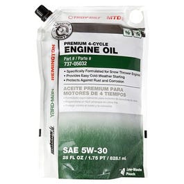 Premium 4-Cycle Snowthrower Oil, SAE 5W30, 28-oz.