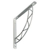 8-In. Satin Nickel Decorative Stockton Steel Shelf Bracket