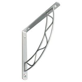 8-In. Satin Nickel Decorative Stockton Steel Shelf Bracket