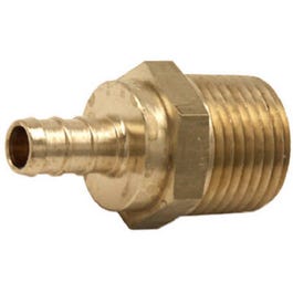 Pex Adapter, Lead-Free, 3/8 Brass Barb x 1/2-In. MPT