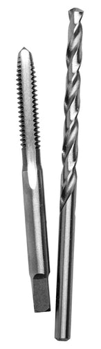 Century Drill And Tool Carbon Steel Plug Tap 6-32 And #36 Wire Gauge Drill Bit Combo Pack (6-32 Tap and #36 Drill)