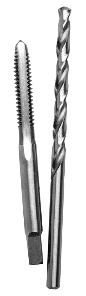 Century Drill And Tool Carbon Steel Plug Tap 6-32 And #36 Wire Gauge Drill Bit Combo Pack (6-32 Tap and #36 Drill)