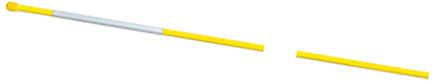 48  YELLOW REFLECTIVE STAFF