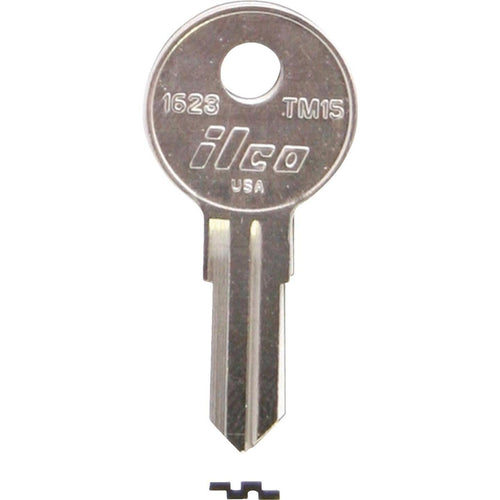 ILCO Trimark Nickel Plated Toolbox Key, TM15 (10-Pack)