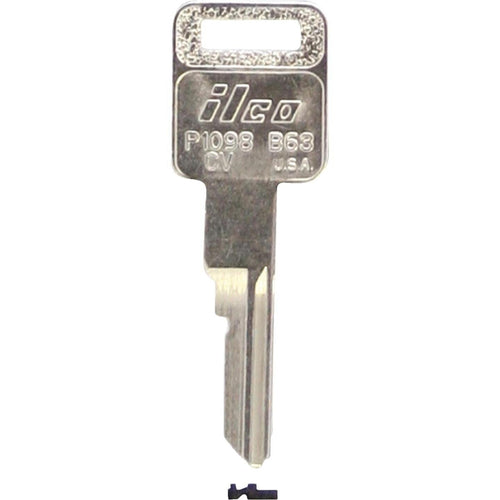 ILCO GM Nickel Plated Automotive Key, B63 (10-Pack)