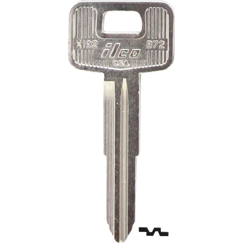 ILCO GM Nickel Plated Automotive Key, B72 (10-Pack)