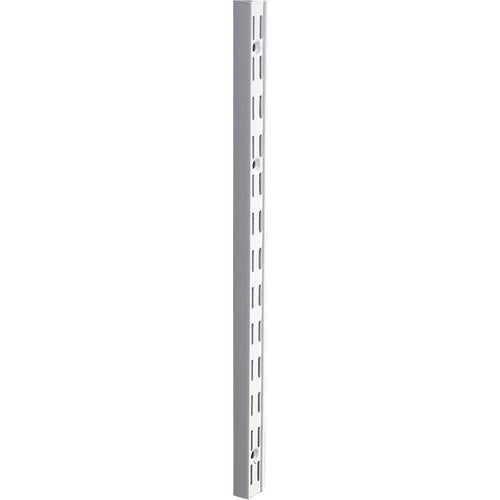 Knape & Vogt 82 Series 16-1/2 In. Titanium Steel Heavy-Duty Double-Slot Shelf Standard