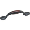 Laurey Oil Rubbed Bronze & Cherry First Family 3 In. Cabinet Pull