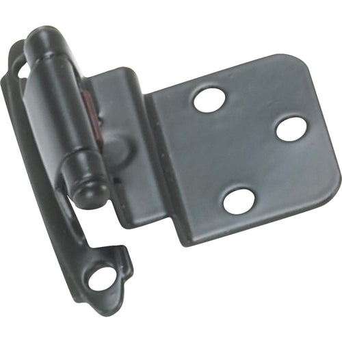 Laurey Oil Rubbed Bronze 3/8 In. Self-Closing Inset Hinge, (2-Pack)