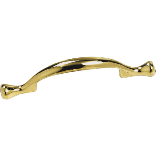 Laurey Polished Brass Celebration Spoonfoot 3 In. Cabinet Pull