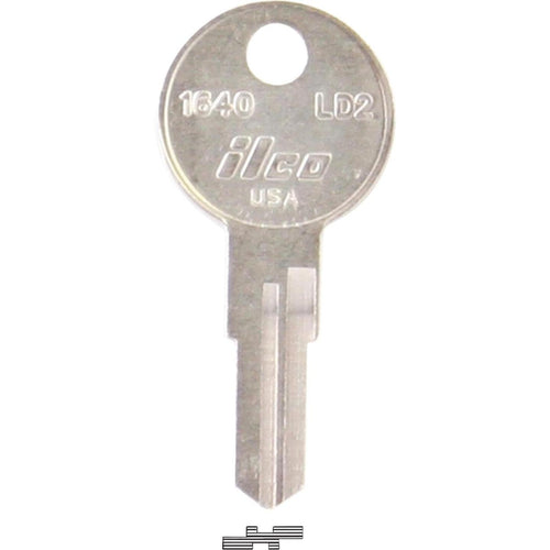 ILCO Larson Nickel Plated Storm Door Key, LD2 (10-Pack)