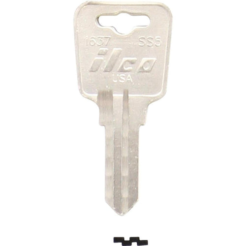 ILCO Sentry Nickel Plated Safe Key, SS5 (10-Pack)