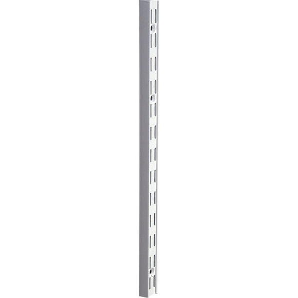 Knape & Vogt 82 Series 39 In. White Steel Heavy-Duty Double-Slot Shelf Standard