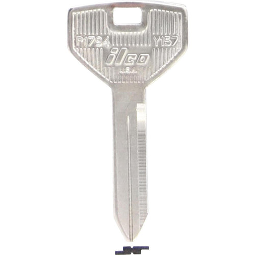 ILCO Chrysler Nickel Plated Automotive Key, Y157 (10-Pack)