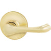 Kwikset Polished Brass Dorian Passage Door Lever