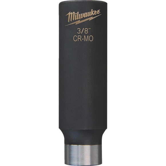 Milwaukee Shockwave 3/8 In. Drive 1/2 In. 6-Point Deep Standard Impact Socket