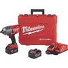 Milwaukee M18 FUEL 18-Volt Lithium-Ion Brushless 1/2 In. High Torque Cordless Impact Wrench Kit with Friction Ring Kit