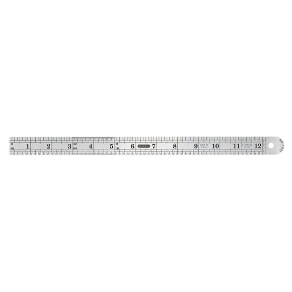 General Tools 12 In. Flexible Steel Industrial Precision Straight Edge Ruler