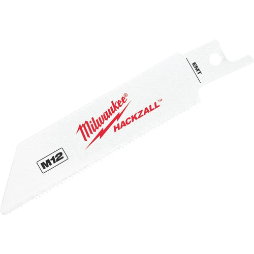 Milwaukee Hackzall 4 In. 14 TPI EMT Mini Reciprocating Saw Blade (5-Pack)