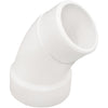 Charlotte Pipe 1-1/2 In. 45D DWV PVC Street Elbow