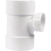 Charlotte Pipe 3 In. Sch 30 x 1-1/2 Sch 40 Reducing Sanitary PVC Tee