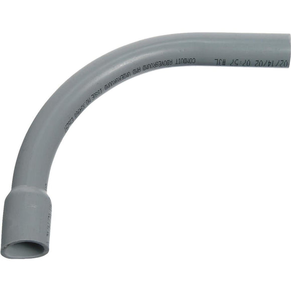 Carlon 1-1/2 In. Schedule 40 90 Deg Standard Radius Belled End PVC Elbow